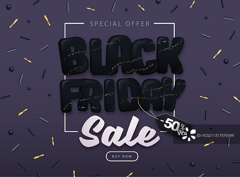 黑色星期五促销排版海报图片素材