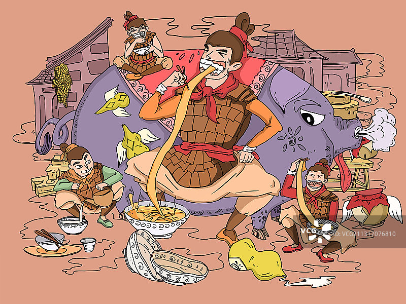 大碗宽面图片素材