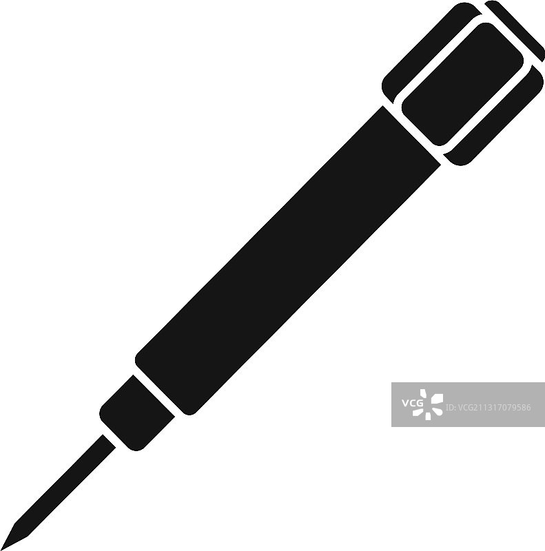 钢制螺丝刀，手表维修简约图标图片素材