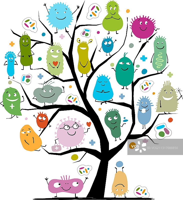 趣味恐怖概念树图片素材