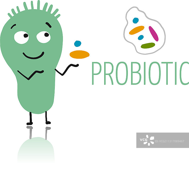 有趣的细菌角色图片素材