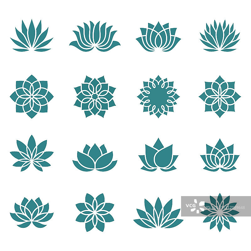 莲花图标图片素材