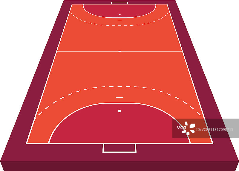 手球橙色透视图图片素材