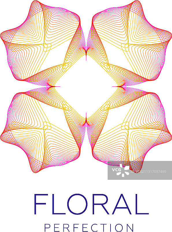奇妙的抽象花朵造型图片素材