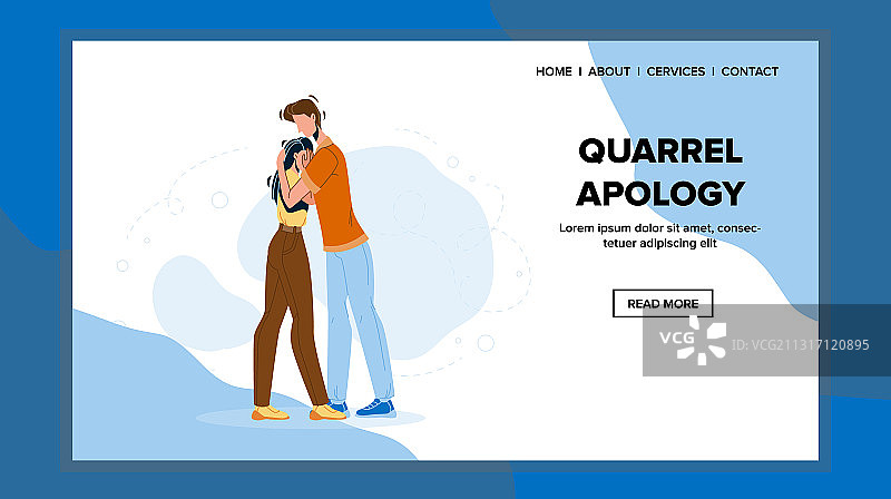 夫妻关系冲突道歉图片素材