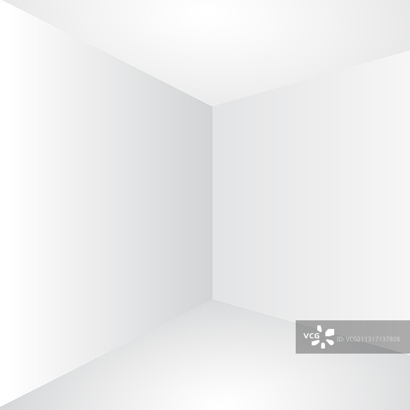 空白透视白色墙角图片素材