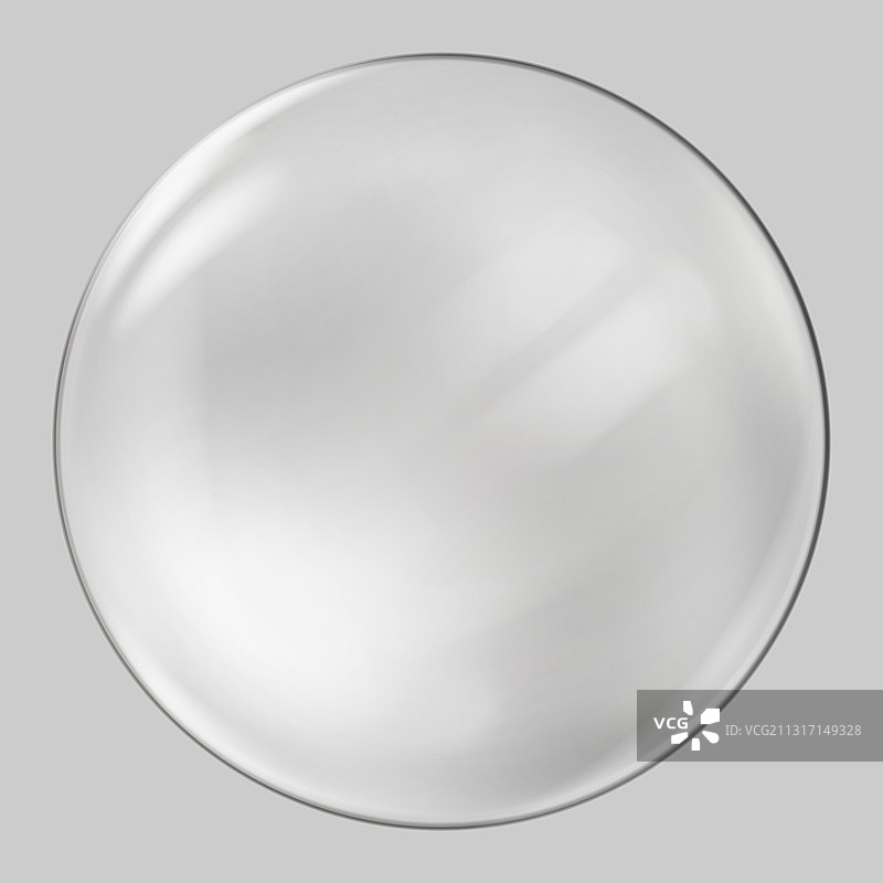 逼真透明玻璃球图片素材