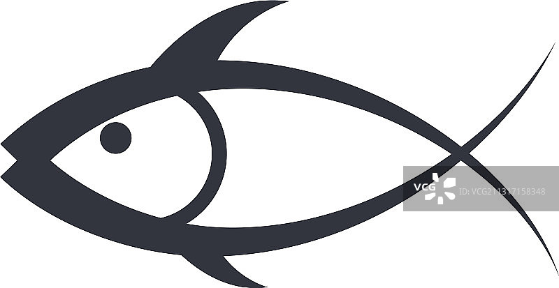 鱼标志模板图片素材