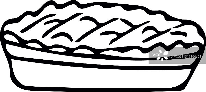 手绘涂鸦风格馅饼图片素材