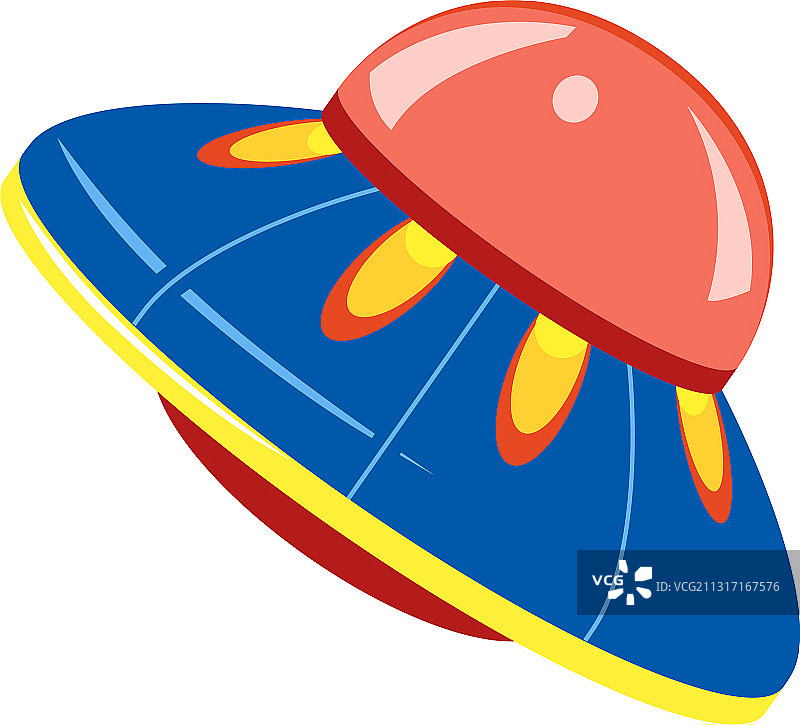 宇宙飞碟卡通图标图片素材