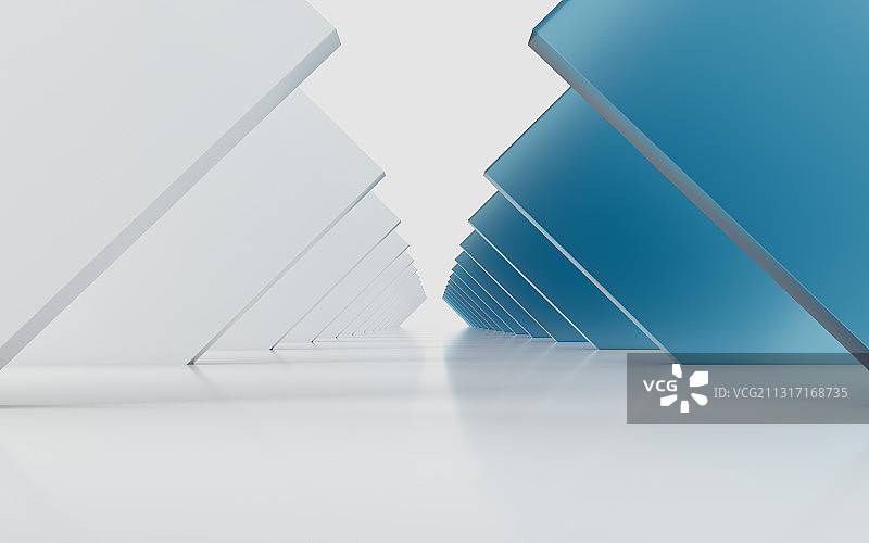 三角形隧道背景 3D渲染图片素材