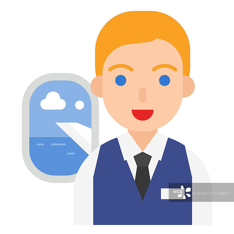 空乘人员图标职业和工作图片素材