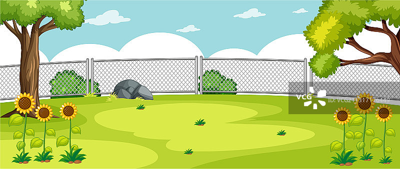 自然公园场景中的空白景观图片素材