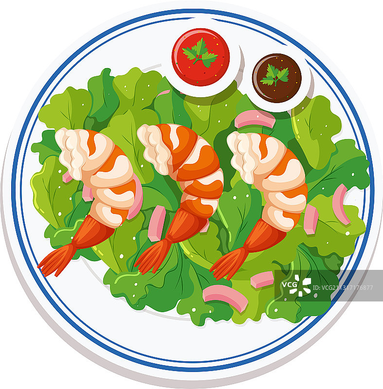 航拍盘中美食图片素材