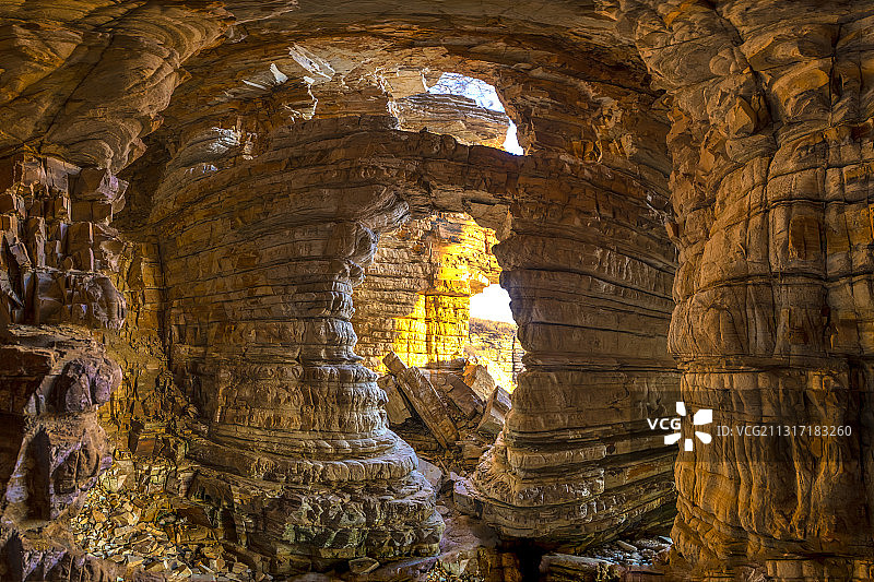 辽宁大连瓦房店-驼山排石-海蚀地貌图片素材