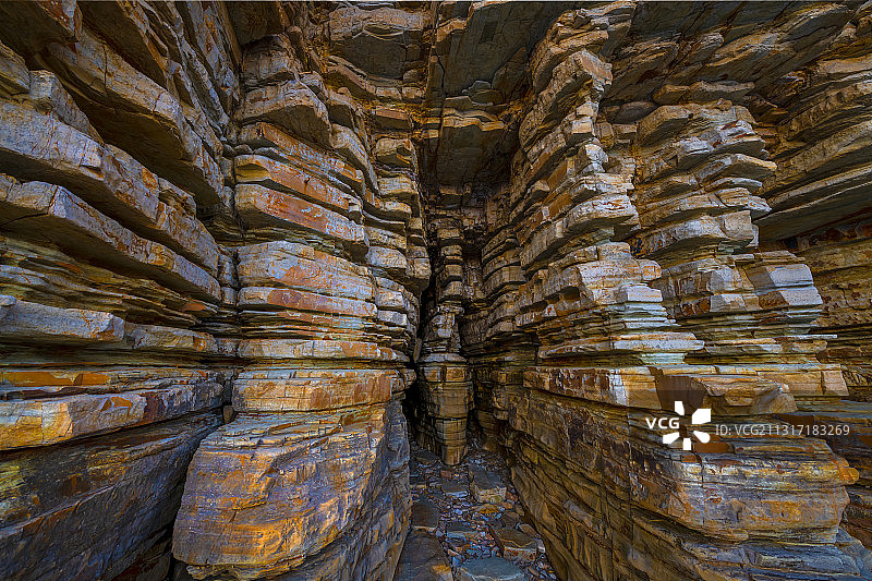 辽宁大连瓦房店-驼山排石-海蚀地貌图片素材