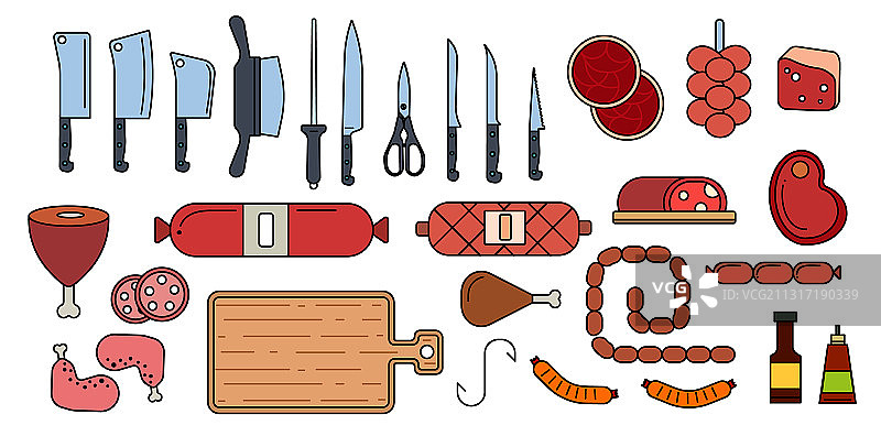 街边肉铺图片素材