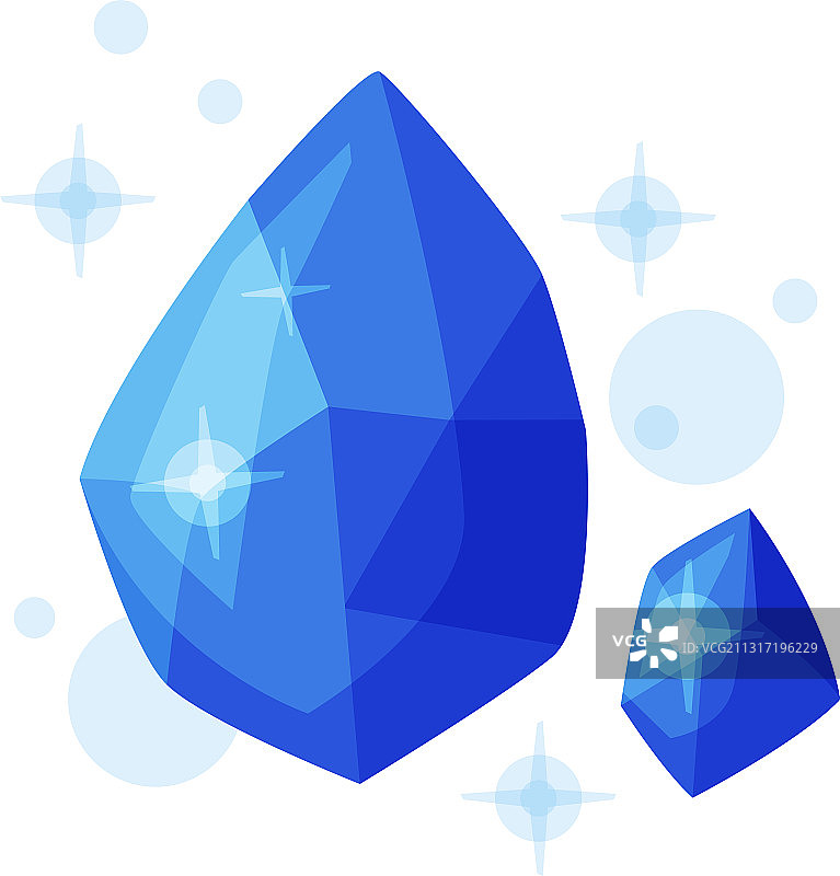 蓝色水晶宝石神秘魔法物品图片素材