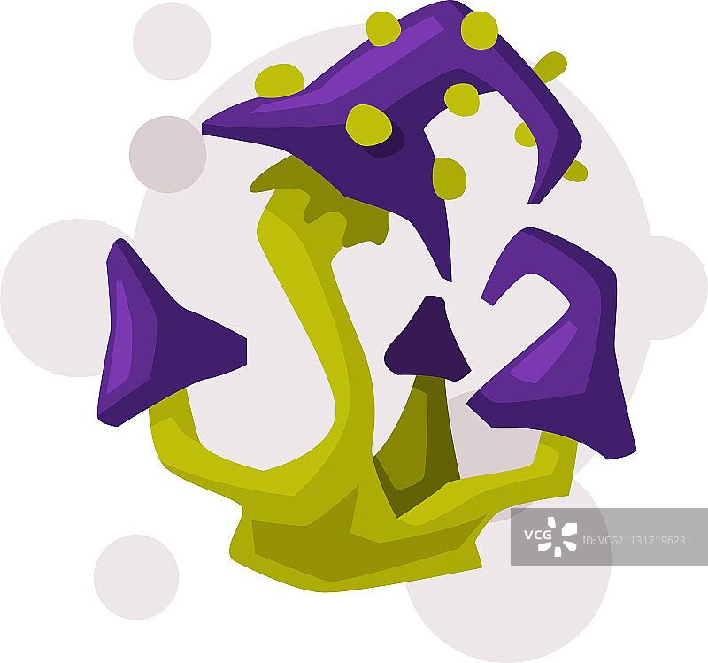 魔法毒蘑菇神秘物品图片素材