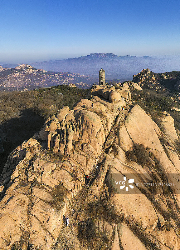 五莲山望海楼图片素材