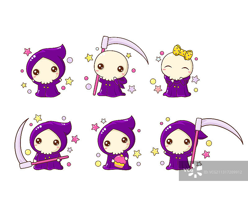 万圣节系列可爱小死神图片素材