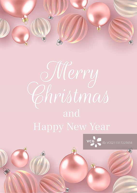 圣诞珍珠球背景图片素材