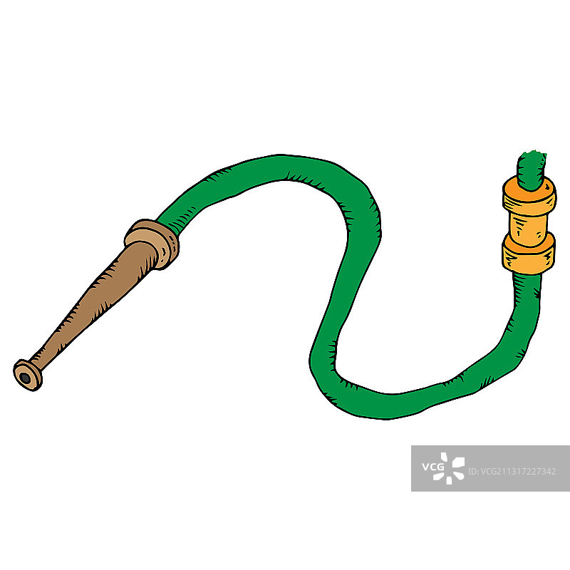 花园软管与水图片素材