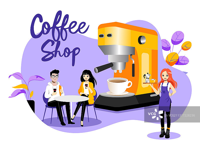 咖啡店概念男士图片素材