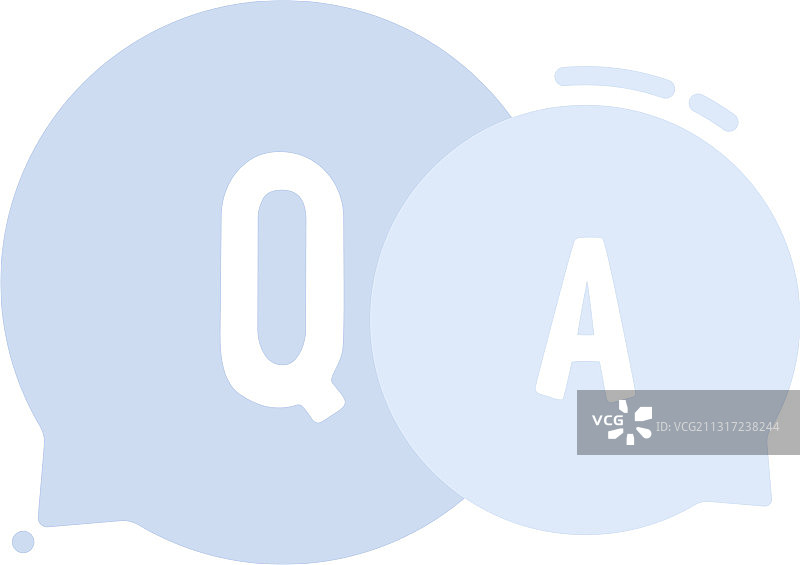 卡通问答气泡图片素材