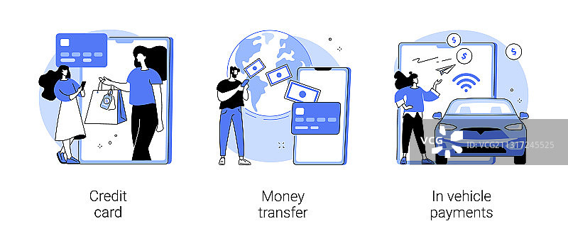 数字支付抽象概念图片素材
