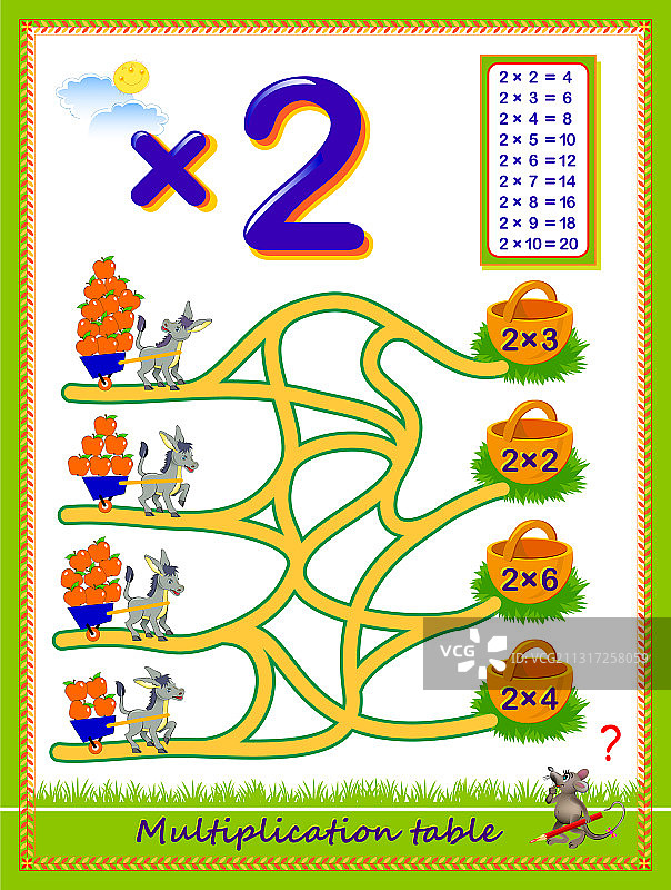 儿童乘法表2图片素材