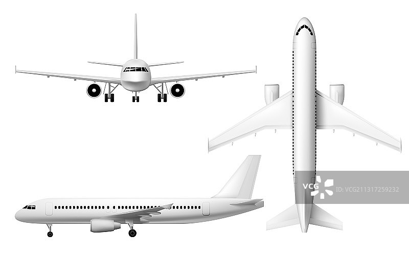 逼真的飞机模型图片素材