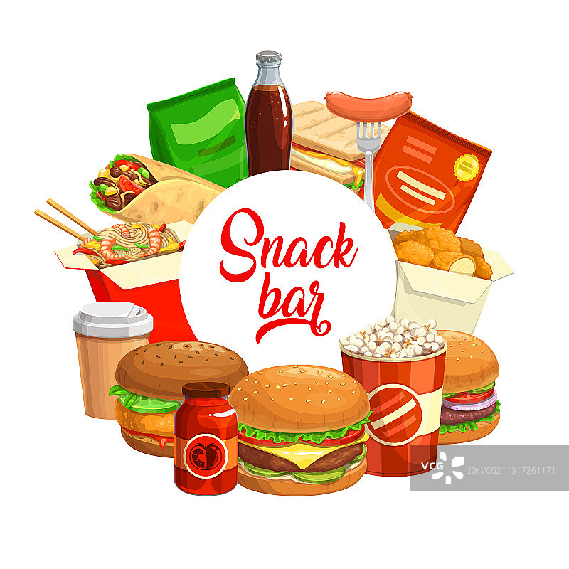 快餐圆形banner外卖图片素材