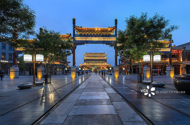 前门步行街图片素材