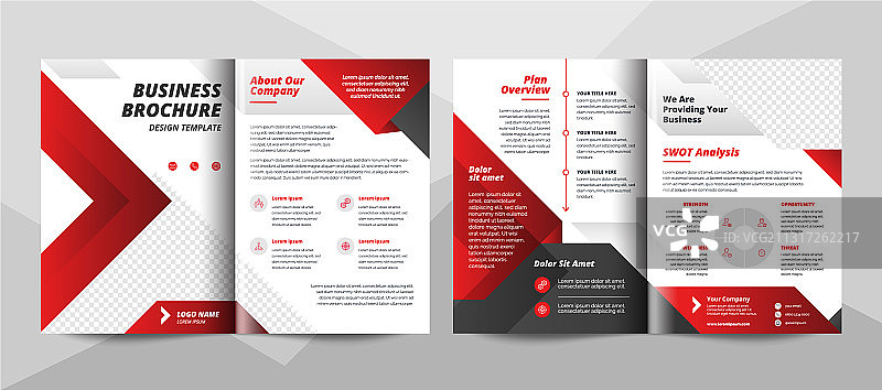 创意企业商务宣传册模板图片素材