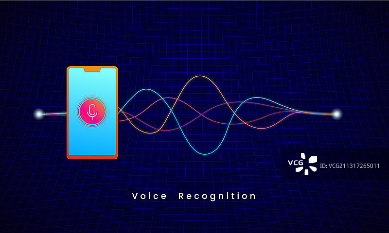 语音识别AI个人助理现代图片素材