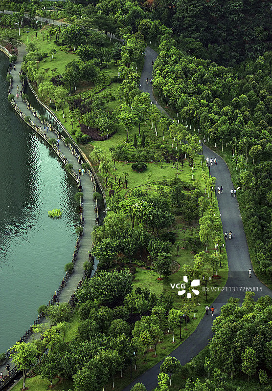 江西新余北湖公园图片素材