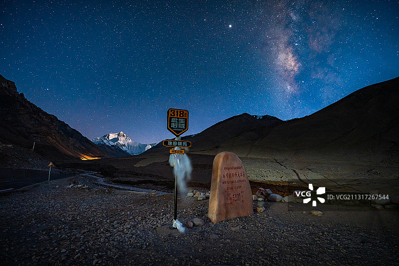 西藏珠峰大本营图片素材