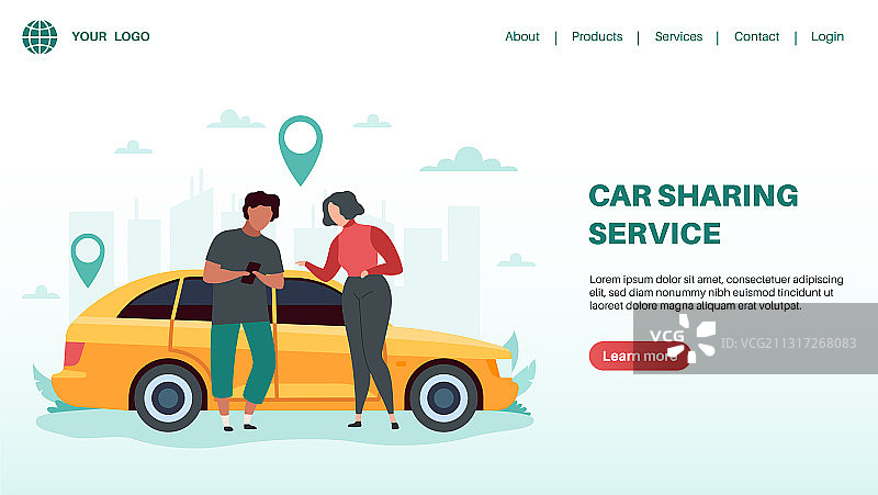 汽车电池图标，扁平风格，资金资源图片素材