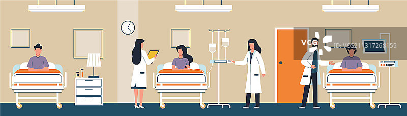 重症监护诊所医生检查图片素材