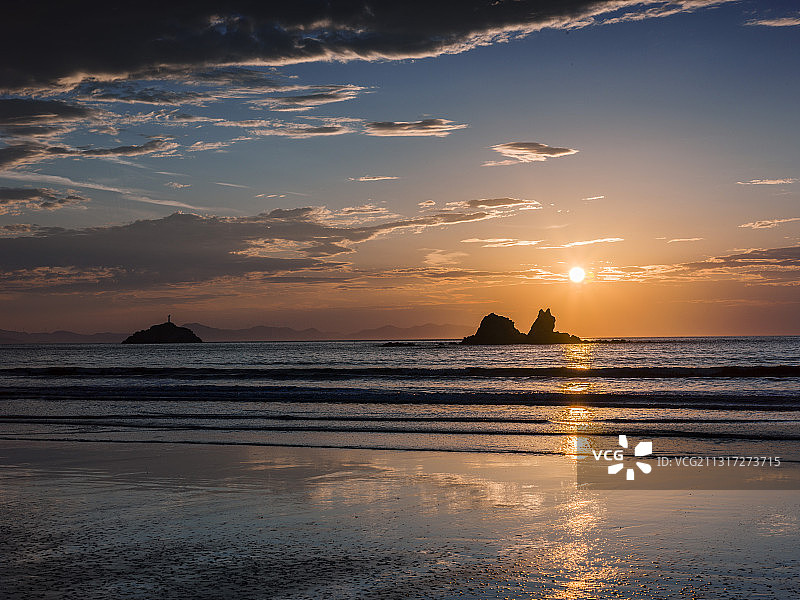 舟山海上日出图片素材