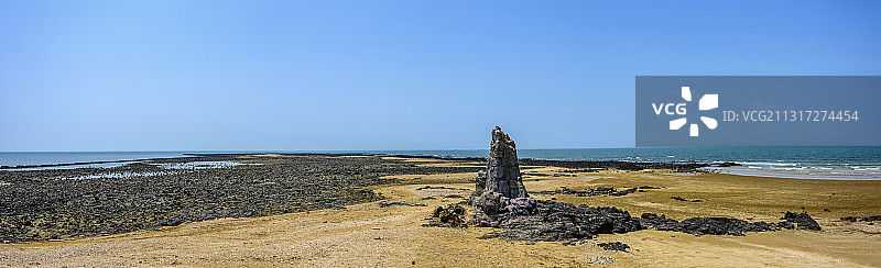 中国海南临高县临高角全景风光图片素材