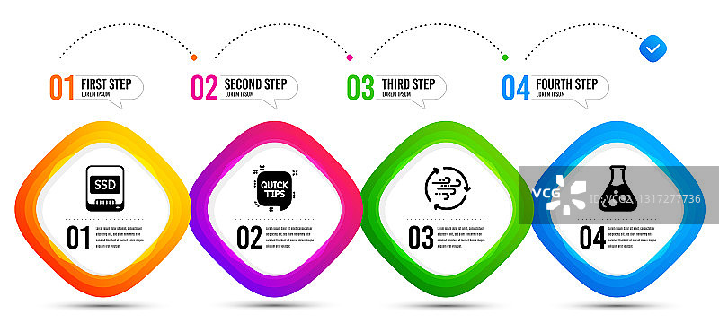 化学实验室与风能图标合集图片素材