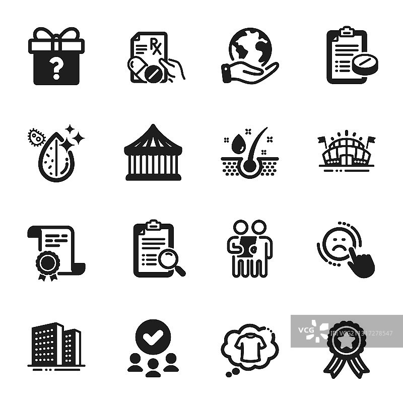 商业图标集，如体育馆T恤图片素材