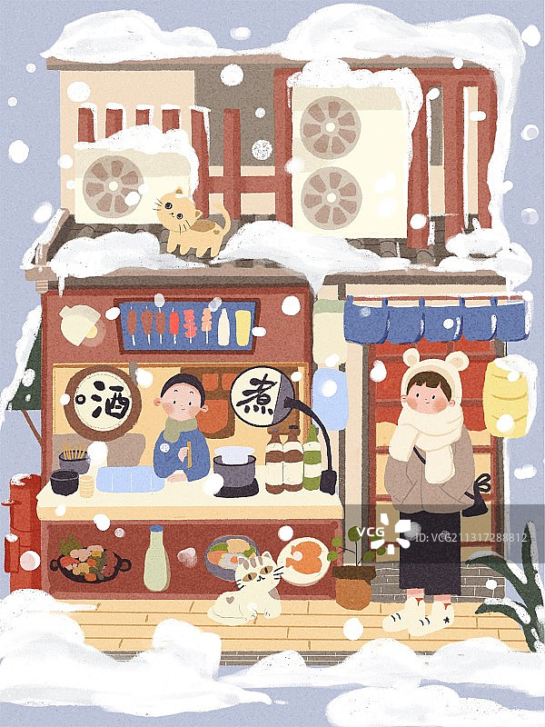 关东煮小铺图片素材