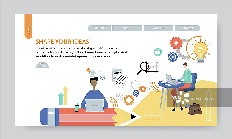 创意网站模板分享图片素材