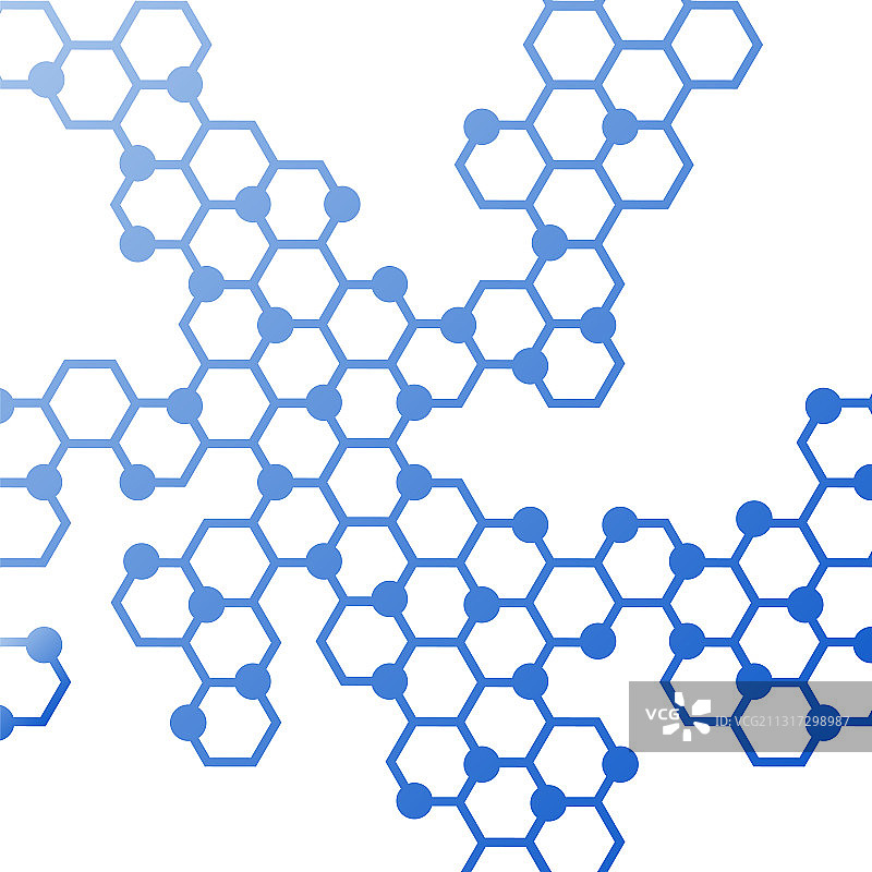 抽象分子和原子手绘设计图片素材