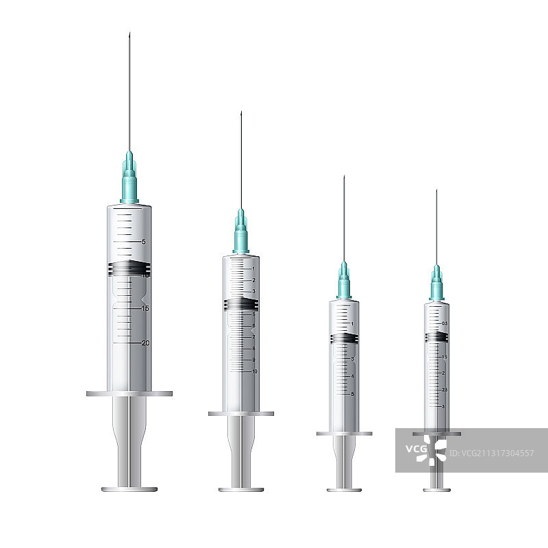 一次性塑料医用注射器套装图片素材
