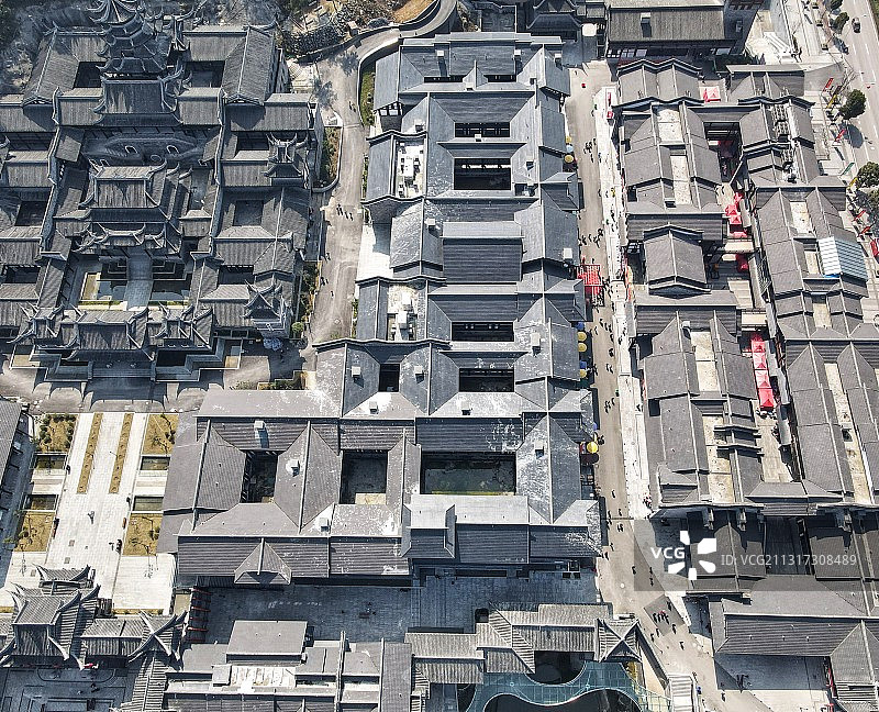 贵州省遵义市汇川区古城风光美图片素材