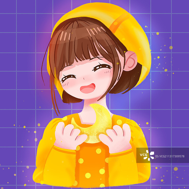 可爱女生头像图片素材